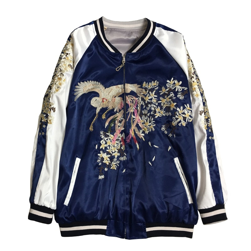 Premium 2 sided flower blossom sukajan jacket