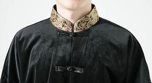 Golden accent Tang Dynasty jacket
