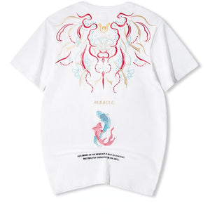 Premium embroidery miracle carp T-shirt