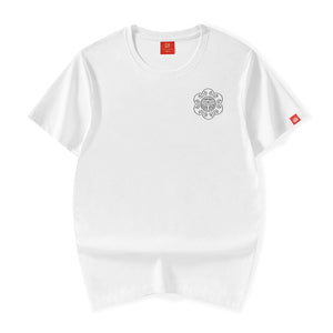 Premium embroidery ancient lion T-shirt