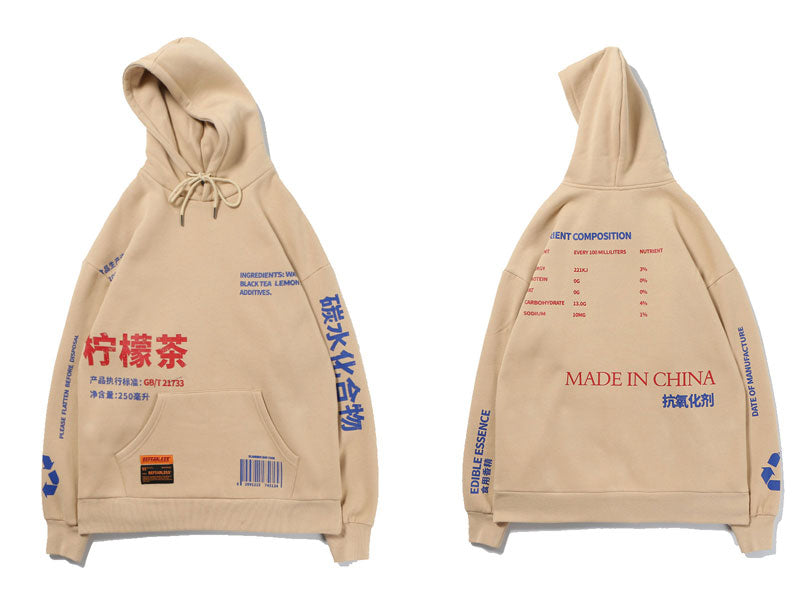 Maxi text hoodie