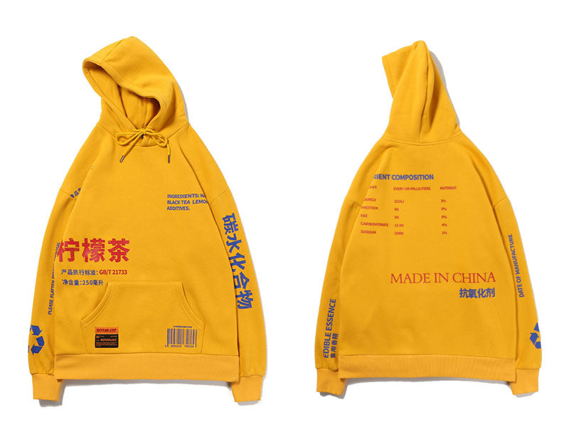 Maxi text hoodie
