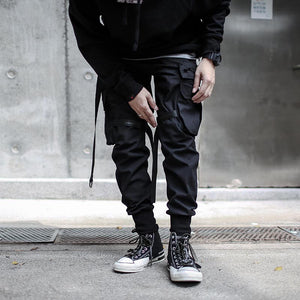 Dark cargo LP pants