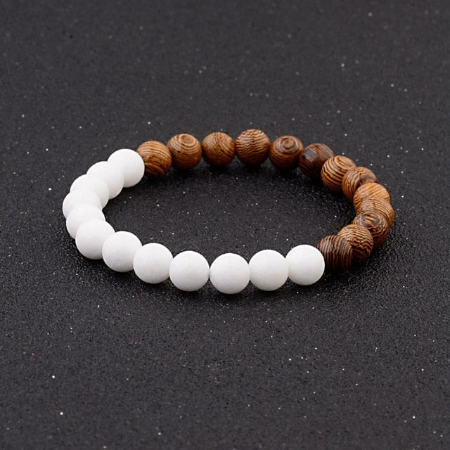 Lava Tibetan stone bracelet