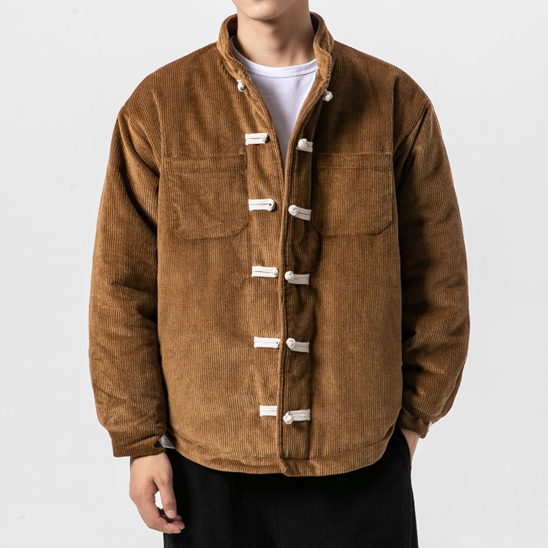 Corduroy Tang style thick jacket