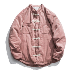 Corduroy Tang style thick jacket