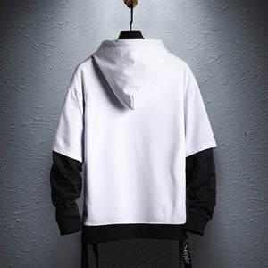 Double layer street style hoodie