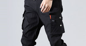 Solid tactical cargo pants