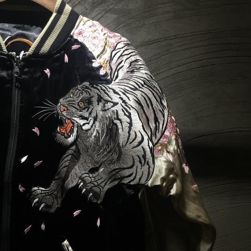 Hyper premium fire phoenix & tiger sukajan jacket
