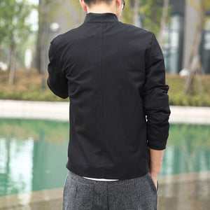 Solid Tang Dynasty bomber jacket
