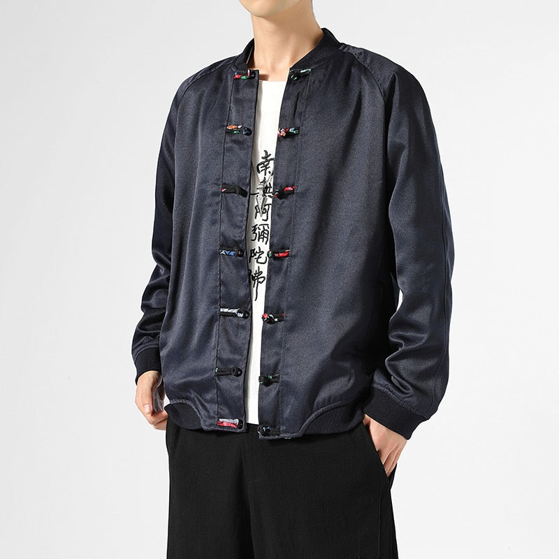 Rose lined Tang Dynasty jacket