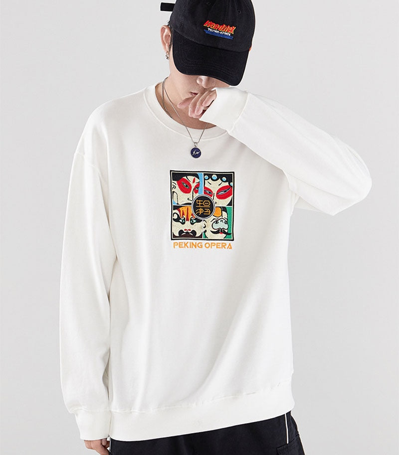 Peking opera sweatshirt