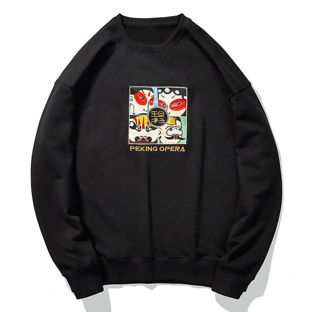 Peking opera sweatshirt