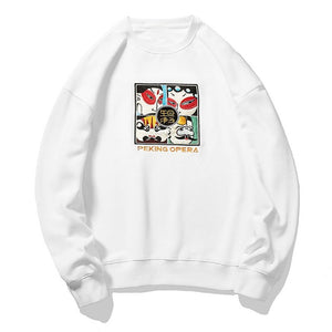 Peking opera sweatshirt