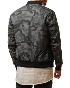 Camo lit bomber jacket