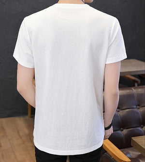 Casual solid Tang T-shirt