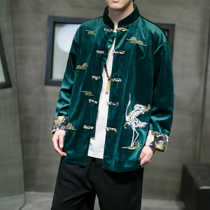 Vibrant crane Tang jacket