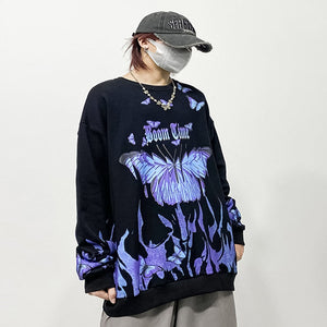 Aoi blue butterfly hoodie