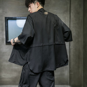Kanji robe style kimono