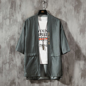 Kanji robe style kimono