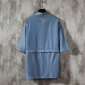 Kanji robe style kimono