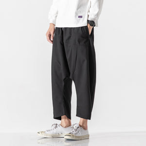 Solid free flow harem pants