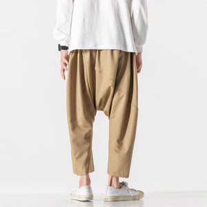 Solid free flow harem pants