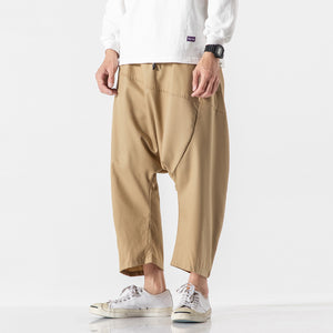 Solid free flow harem pants
