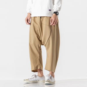 Solid free flow harem pants