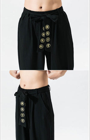 Japanese style solid harem pants