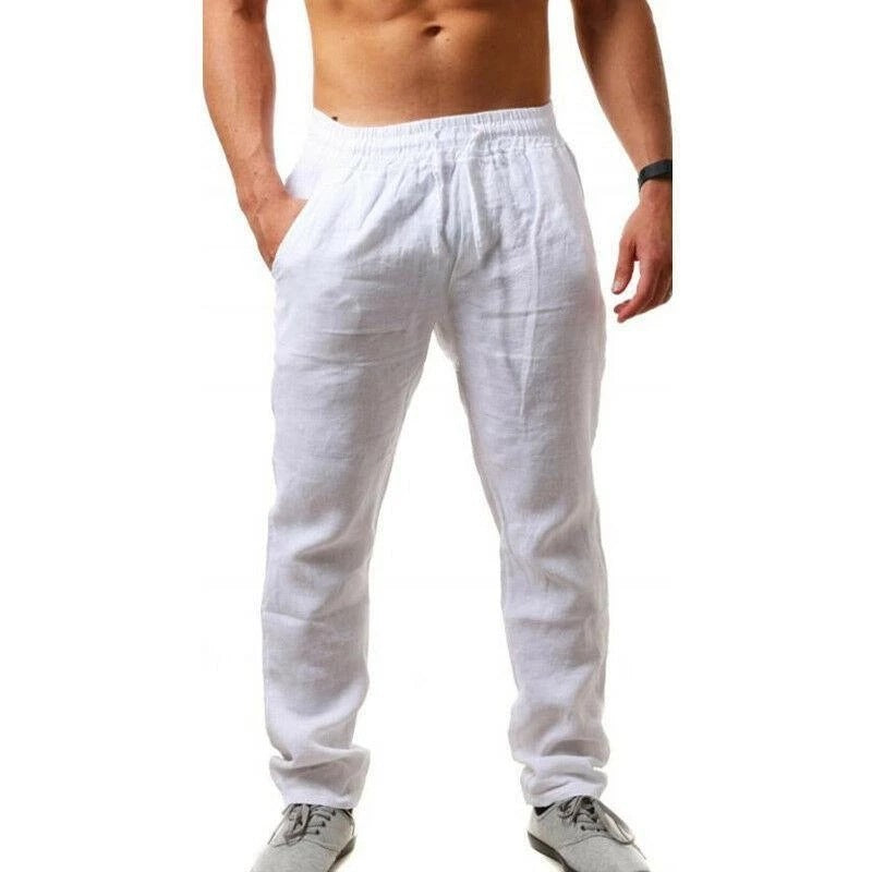 Chubu casual basic linen pants
