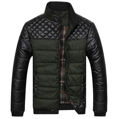 Puffy casual moto style jacket