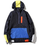 Urban patched style hooded jacket