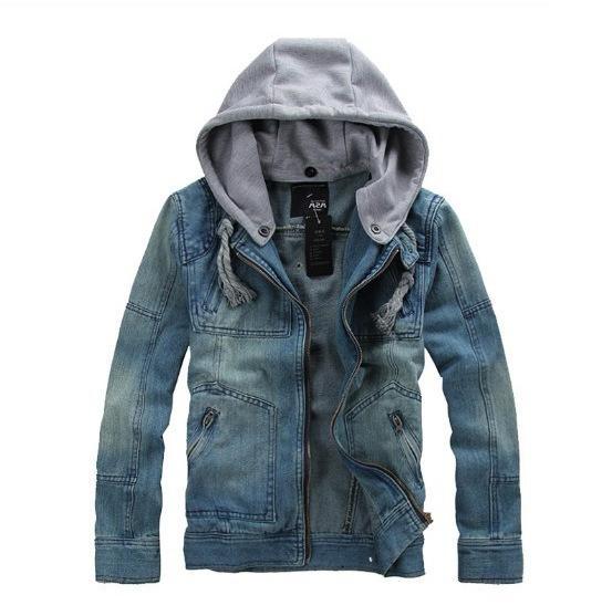 Vintage hooded denim jacket