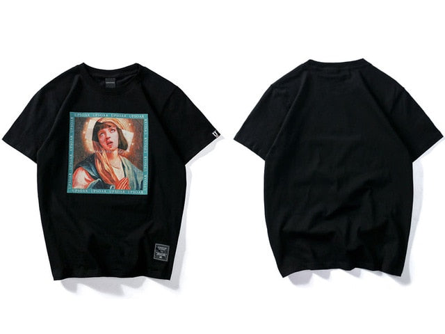 Painted Mary altered T-shirt