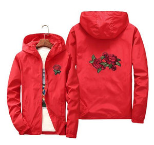 Rose design windbreaker jacket ver.3