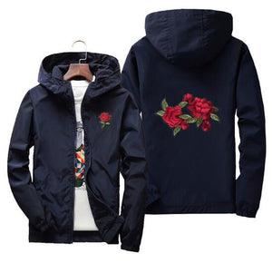 Rose design windbreaker jacket ver.3