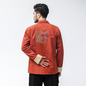 Chinese feng shui embroidery jacket