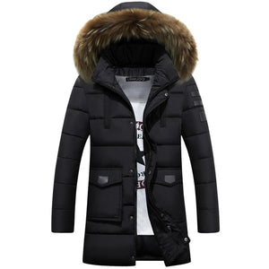 Casual fur collar thermal jacket
