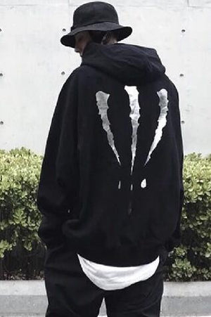 Platinum animal scratch hoodie