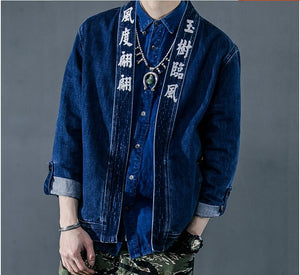 Kanji denim jacket