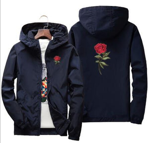 Rose design windbreaker jacket ver.1