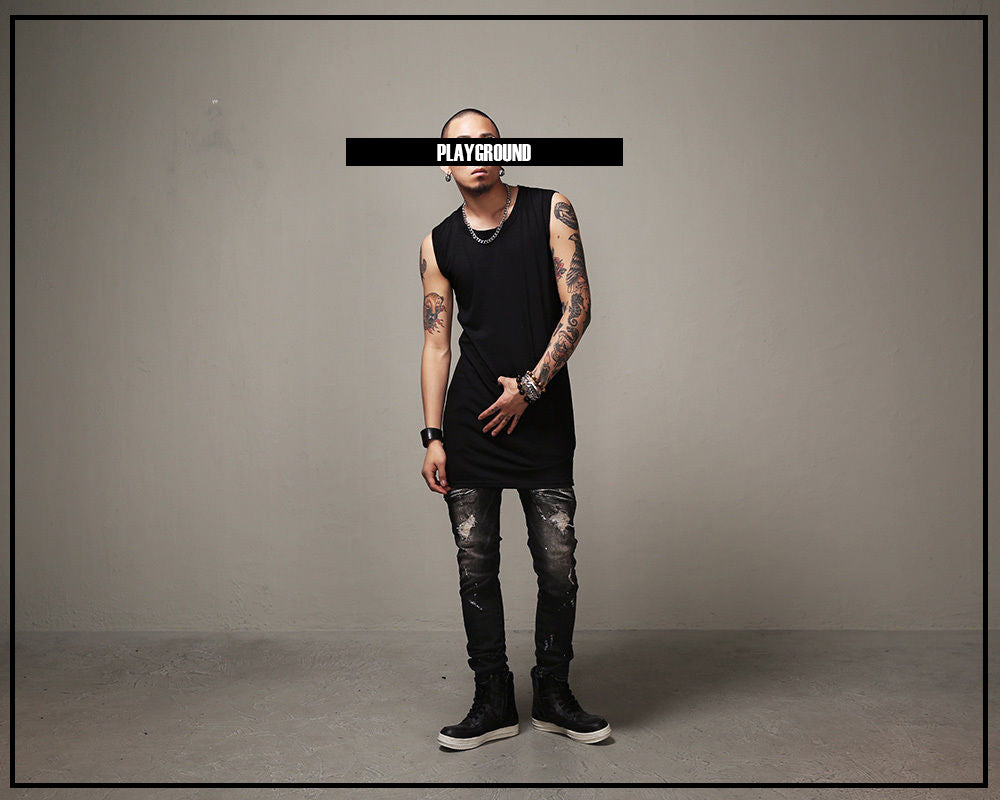 Men's vintage playground zipper jeans
