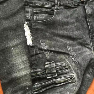 Men's vintage playground zipper jeans
