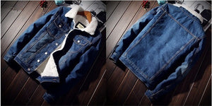 Vintage fleece lined jean jacket